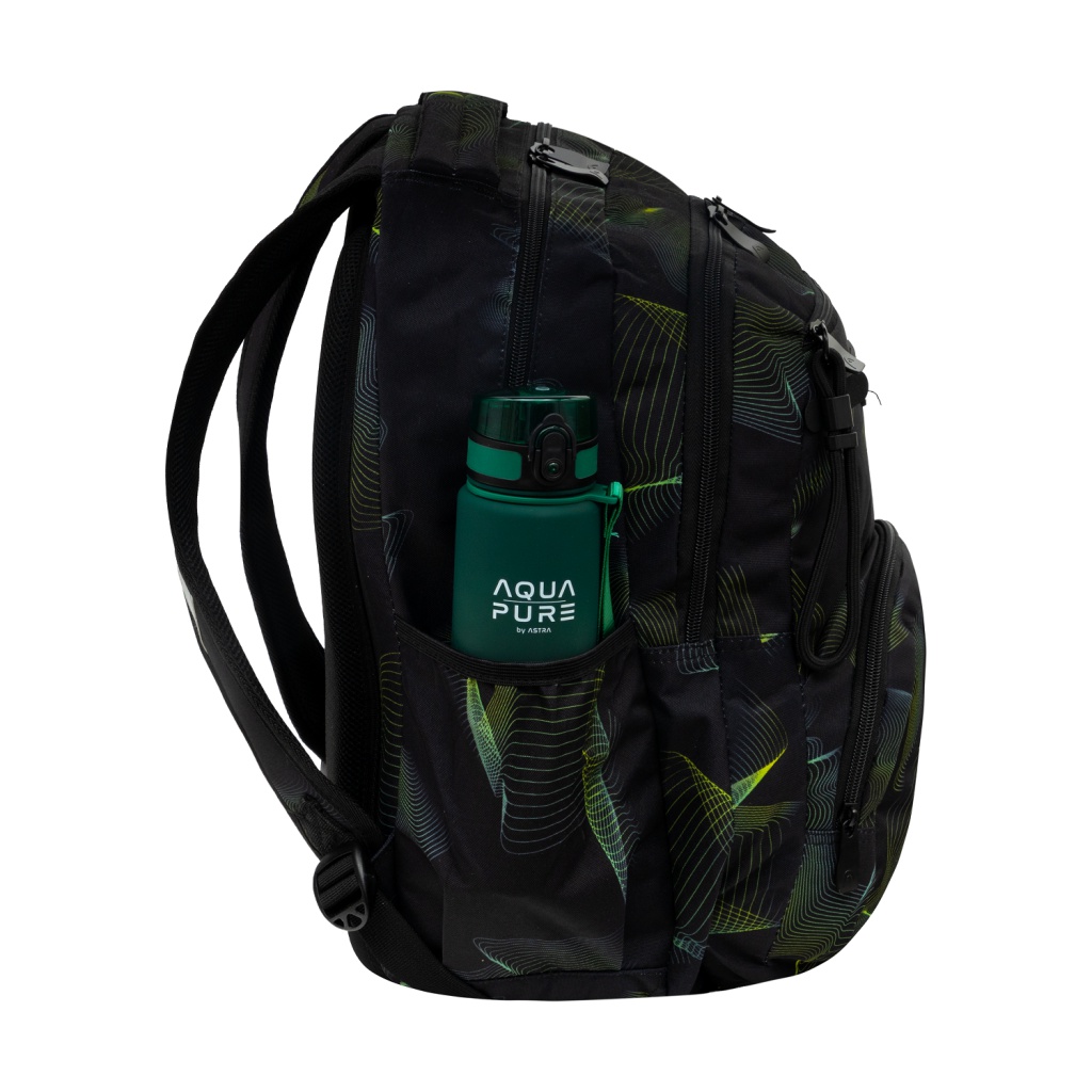 Školský batoh HEAD GREEN WAVE AB200 – 3 komory, notebook, ergonomický