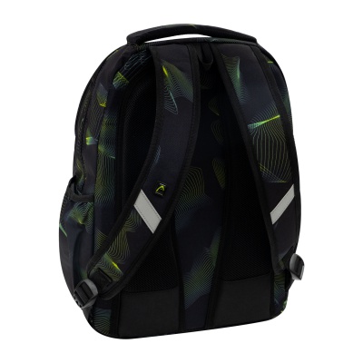 Školský batoh HEAD GREEN WAVE AB200 – 3 komory, notebook, ergonomický