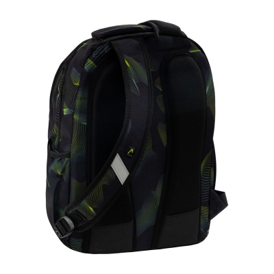 Školský batoh HEAD GREEN WAVE AB200 – 3 komory, notebook, ergonomický