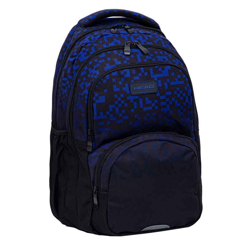 Školský batoh HEAD BLUE BRICKS AB200 – 3 komory, notebook, ergonomický