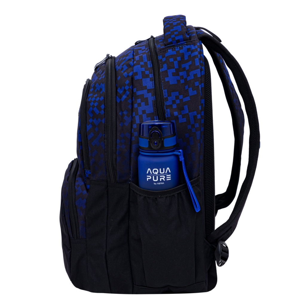 Školský batoh HEAD BLUE BRICKS AB200 – 3 komory, notebook, ergonomický