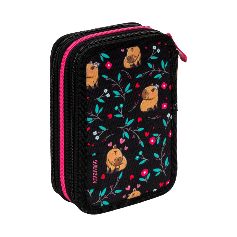 Trojposchodový peračník AstraBAG FLOWER CAPY AC31 – plný, 3 komory