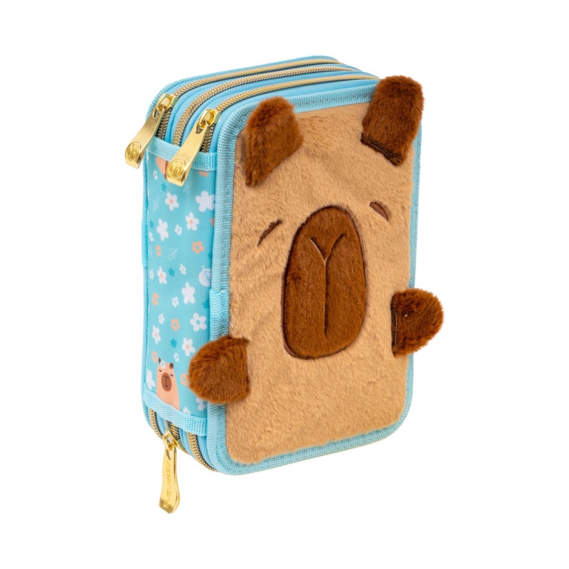 Trojposchodový peračník AstraBAG FLUFFY CAPY AC31 – plný, 3 komory