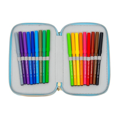 Trojposchodový peračník AstraBAG FLUFFY CAPY AC31 – plný, 3 komory