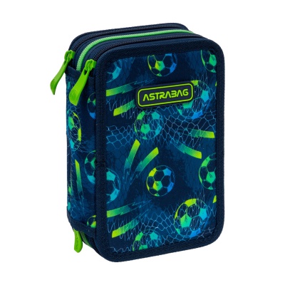 Třípatrový penál ASTRABAG FLOWER CAPY AC31 JUMBO nabízí maximální úložný prostor a je kompletně vybaven školními potře