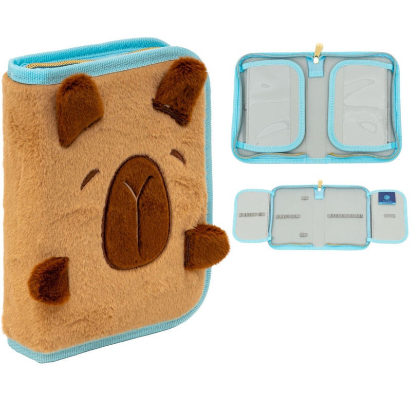 Plyšový peračník AstraBAG FLUFFY CAPY AC1 bez výbavy