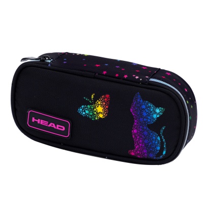 Jednokomorový penál Head Rainbow Kitty AC6 - školní pouzdro, 503025038