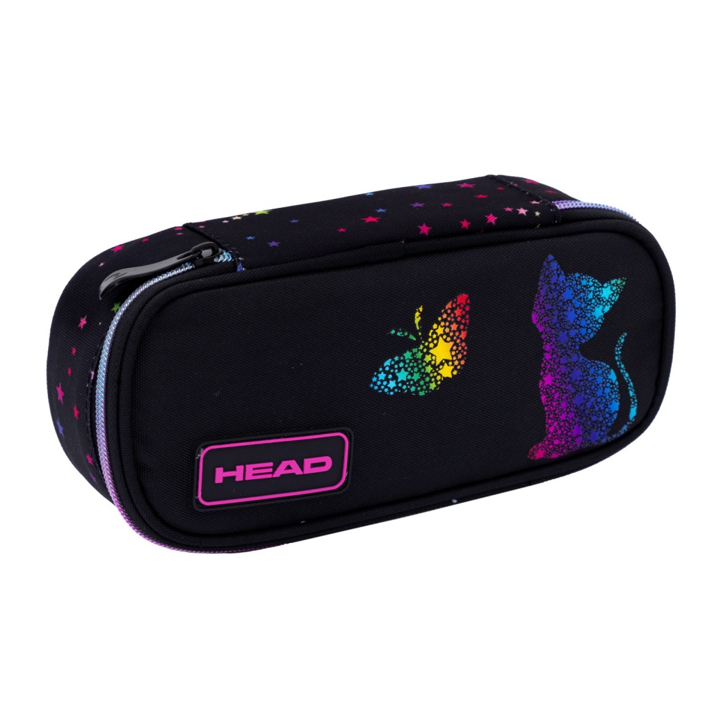 Jednokomorový penál Head Rainbow Kitty AC6 - školní pouzdro, 503025038