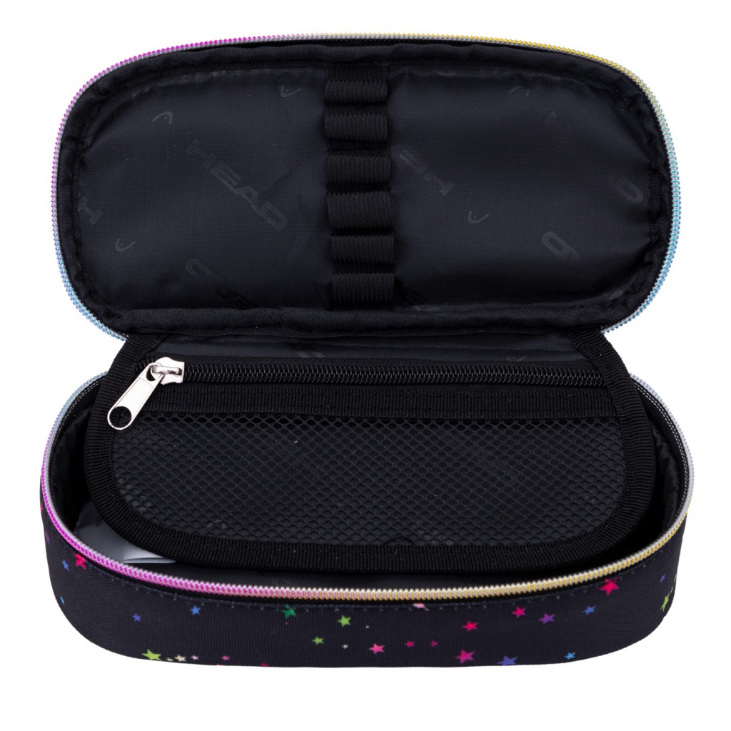 Jednokomorový penál Head Rainbow Kitty AC6 - školní pouzdro, 503025038