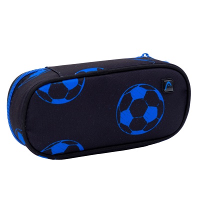 Jednokomorový penál Head Neo Blue Football AC6 - školní pouzdro, 503025039