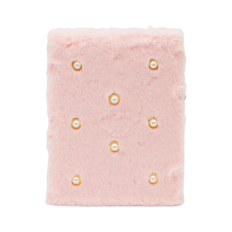 Denník Fluffy Pearl Pink A5 – plyšový zápisník 96 listov