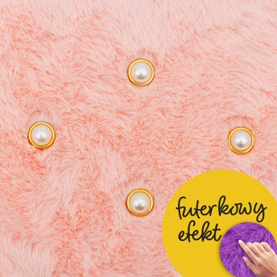 Denník Fluffy Pearl Pink A5 – plyšový zápisník 96 listov