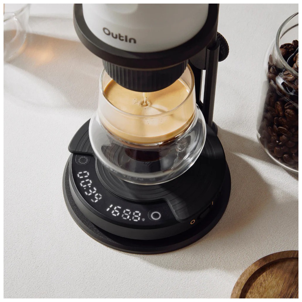 Outin Claro Coffee Scale - digitálna váha - čierna