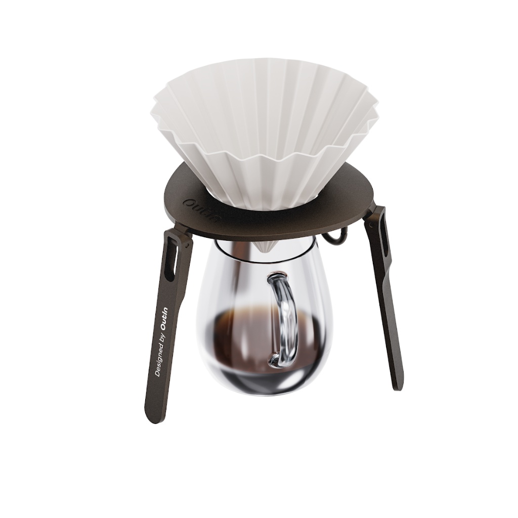 Skládací stojan na kávovar OutIn Foldable Coffee Stand – hliníkový držák na kávu