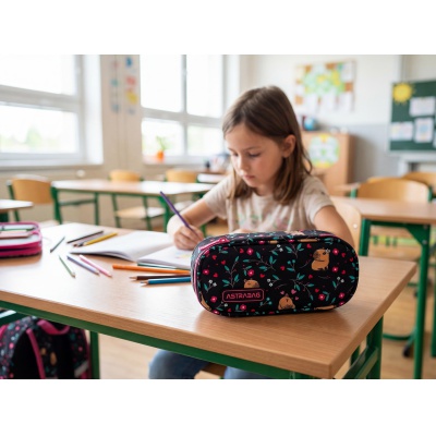 Penál ASTRABAG FLOWER CAPY AC6 – jednokomorový s organizérem