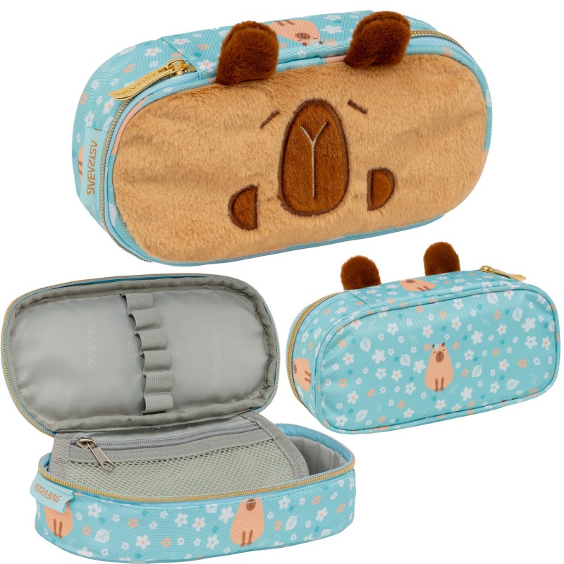 Jednokomorový peračník / puzdro AstraBAG Fluffy Capy, AC6, 503026027
