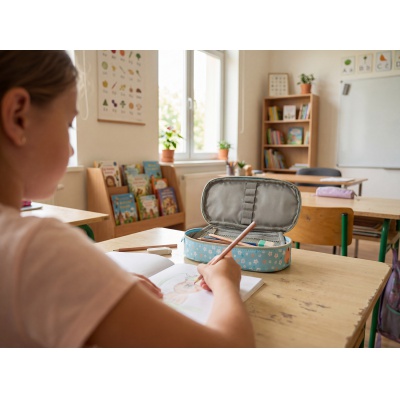 Jednokomorový peračník / puzdro AstraBAG Fluffy Capy, AC6, 503026027