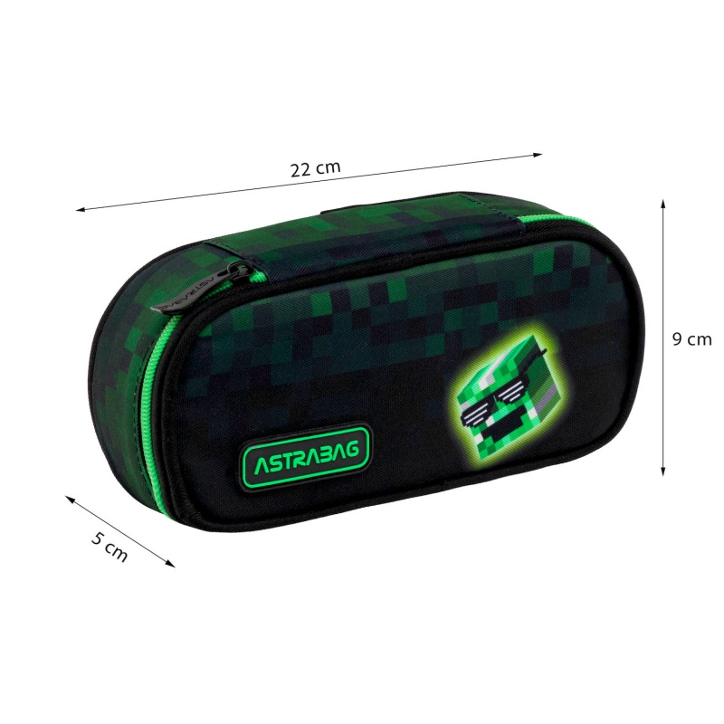 Jednokomorový penál / pouzdro AstraBAG Pixel Hero, AC6, 503026039