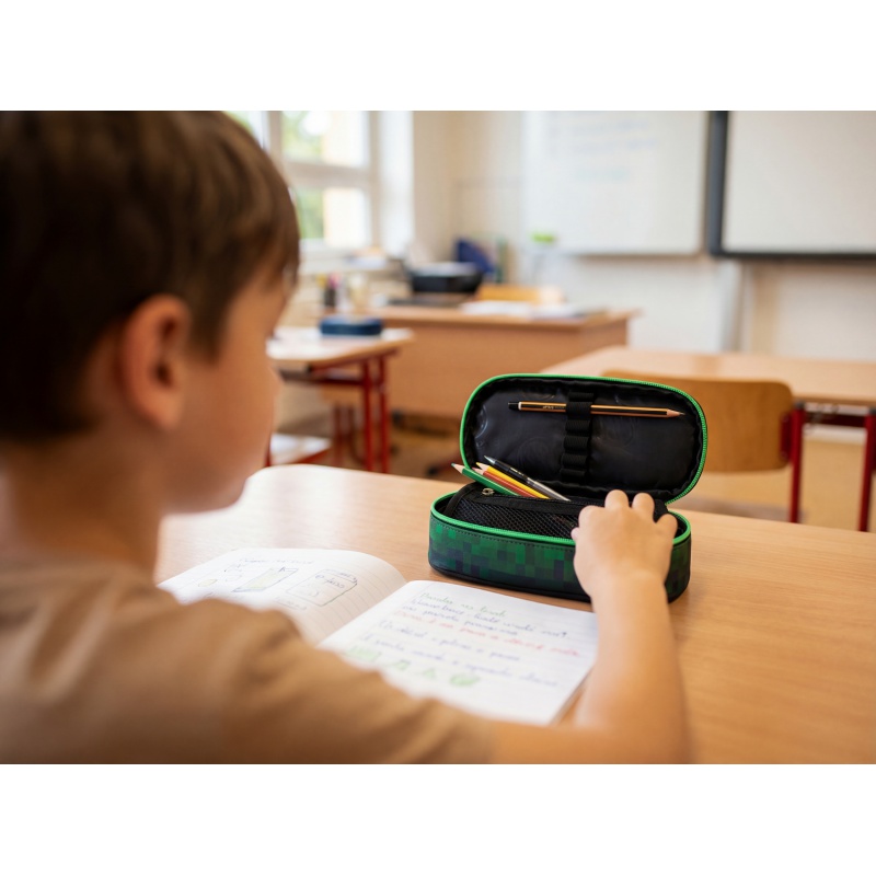 Jednokomorový penál / pouzdro AstraBAG Pixel Hero, AC6, 503026039