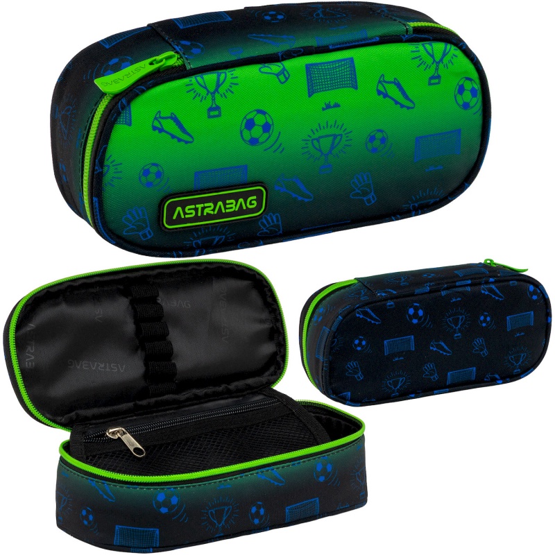 Jednokomorový penál / pouzdro AstraBAG Ombre Football, AC6, 503026069