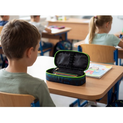 Jednokomorový penál / pouzdro AstraBAG Ombre Football, AC6, 503026069