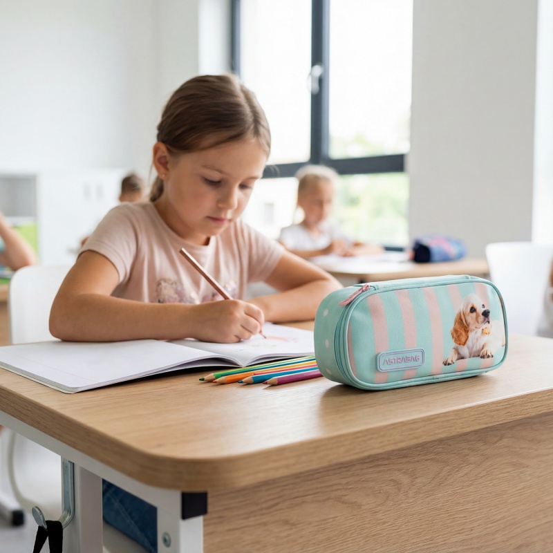 Jednokomorový penál / pouzdro AstraBAG Puppy Line, AC6, 503026064