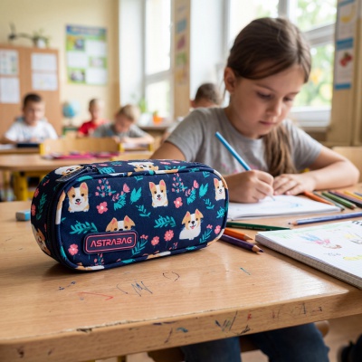 Jednokomorový penál / pouzdro AstraBAG Dear Puppy, AC6, 503026017
