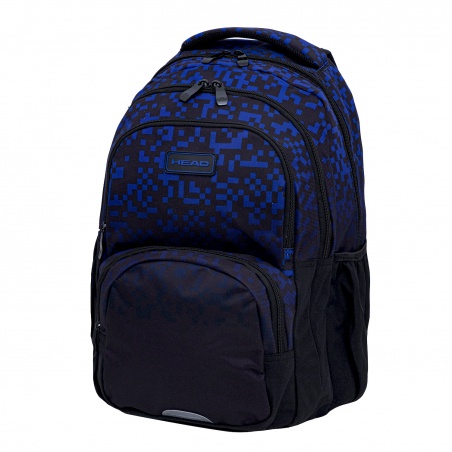 Školní batoh HEAD BLUE BRICKS AB200 - 3 komory, notebook, ergonomický