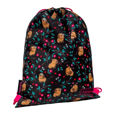 Vrecko na prezuvky AstraBAG Flower Capy AD1 – školské vrecko na chrbát