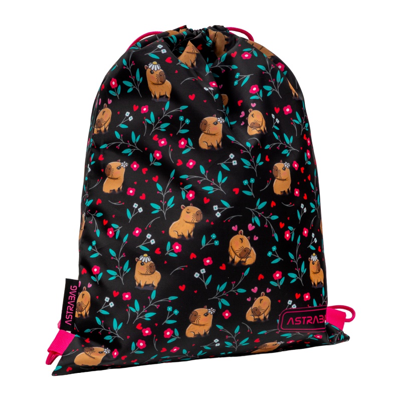Vrecko na prezuvky AstraBAG Flower Capy AD1 – školské vrecko na chrbát