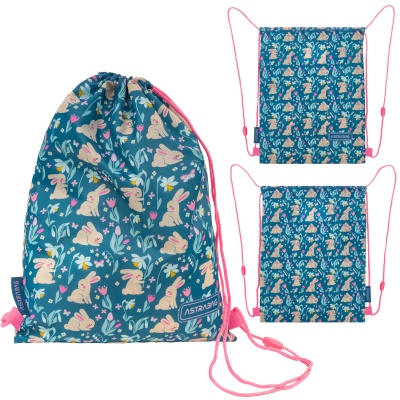 Kapsa na přezůvky AstraBAG Candy Bunny AD1 – školní kapsa na záda