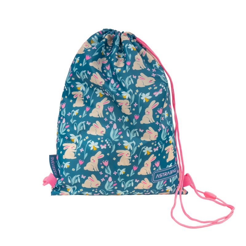 Kapsa na přezůvky AstraBAG Candy Bunny AD1 – školní kapsa na záda