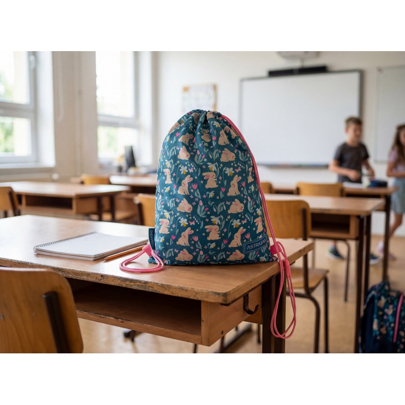 Vrecko na prezuvky AstraBAG Candy Bunny AD1 – školské vrecko na chrbát