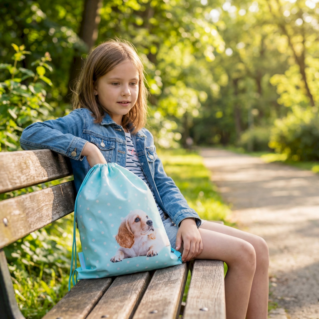Vrecko na prezuvky AstraBAG Puppy Line AD1 – školské vrecko na chrbát