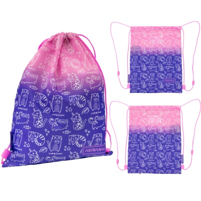 Kapsa na přezůvky AstraBAG Kitty AD1 – školní kapsa na záda