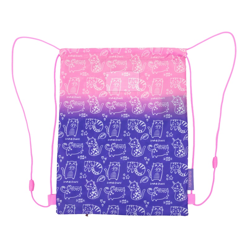 Kapsa na přezůvky AstraBAG Kitty AD1 – školní kapsa na záda