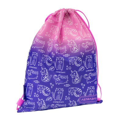 Vrecko na prezuvky AstraBAG Kitty AD1 – školské vrecko na chrbát