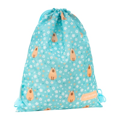 Vrecko na prezuvky AstraBAG Fluffy Capy AD1 – školské vrecko na chrbát