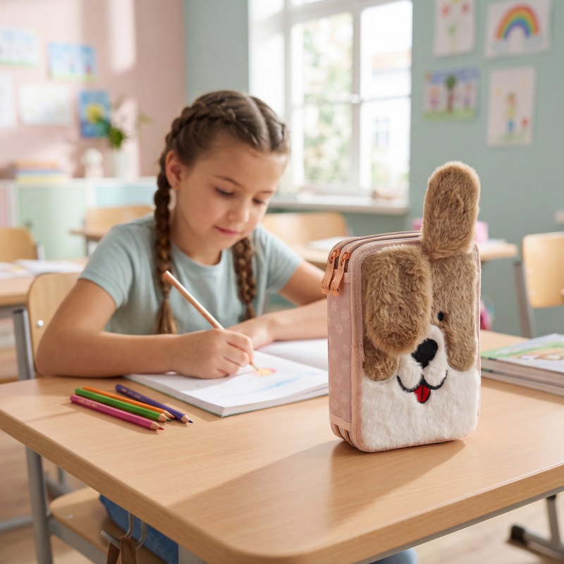 Dvojposchodový peračník AstraBAG Fluffy Puppy AC21 s výbavou