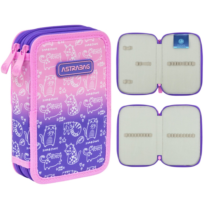 Dvoupatrový penál AstraBAG Kitty AC2 bez výbavy