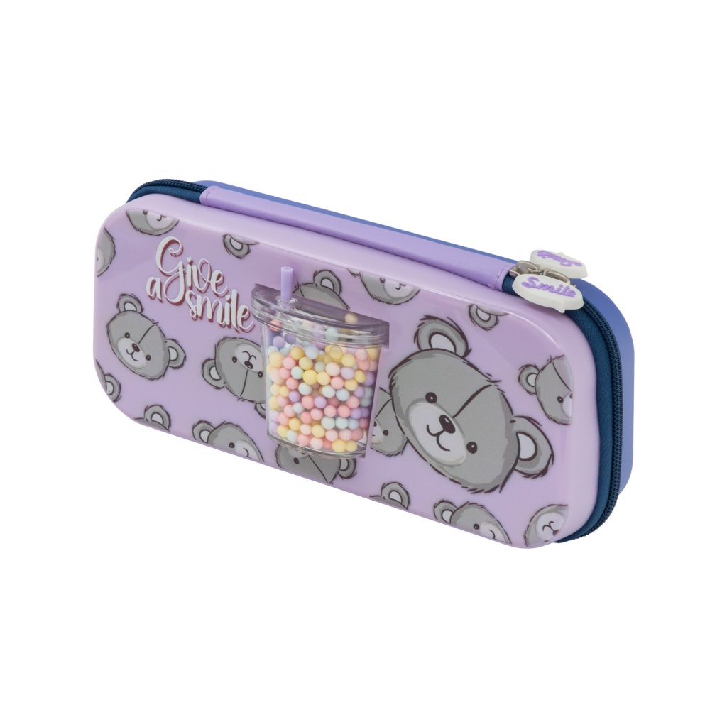 Penál z EVA pěny 3D AstraBAG TEDDY, fialový, 503025068