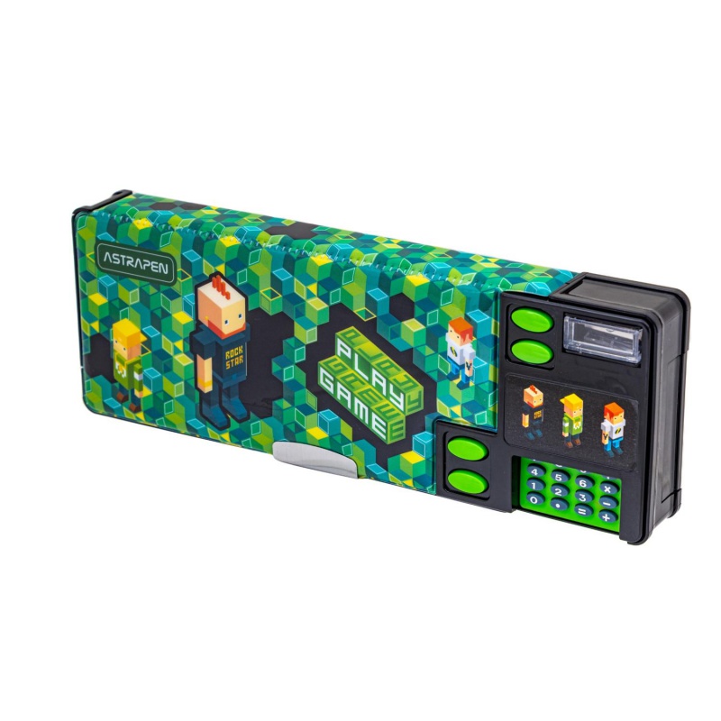 Školský peračník s kalkulačkou ASTRAPEN Pixel Game On