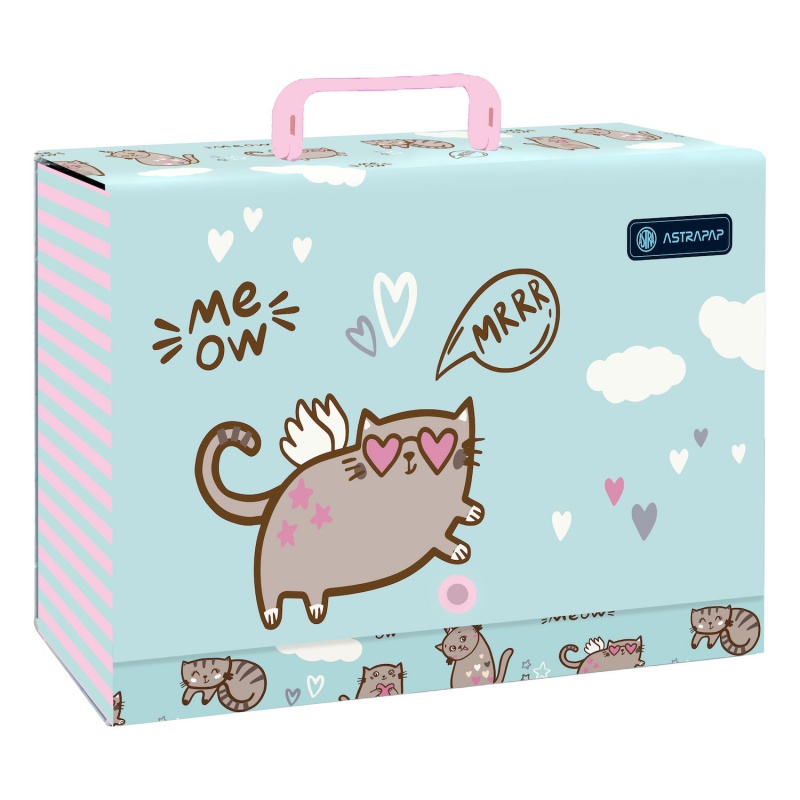 Školní kufřík s rukojetí A4 AstraPAP Meow XL – 9 cm, 108024007