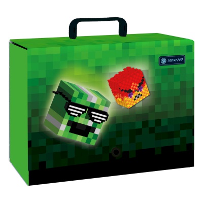 Školský kufrík Astrabag Pixel Hero A4 – XL 9 cm