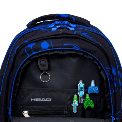 Školní batoh HEAD NEO BLUE FOOTBALL AB300 ergonomický fotbalový batoh do školy
