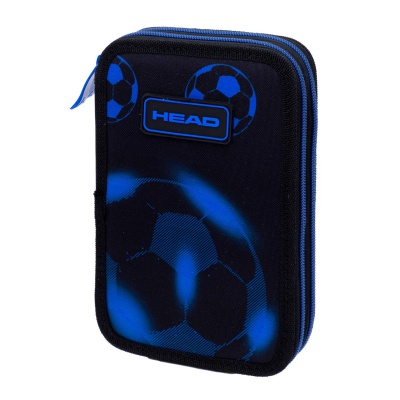 Dvoupatrový penál bez výbavy Head Neo Blue Football, AC2, 503025040