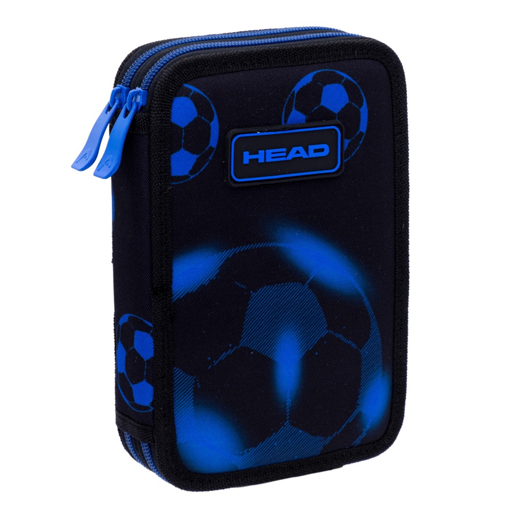 Dvoupatrový penál bez výbavy Head Neo Blue Football, AC2, 503025040