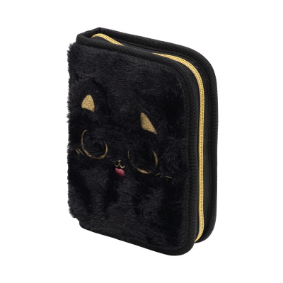 Školský peračník ASTRABAG FLUFFY KITTY BLACK jednokomorový
