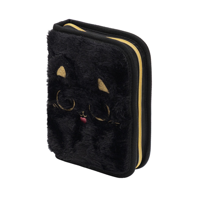 Vyklápěcí penál AstraBAG Fluffy Kitty Black, 503025070