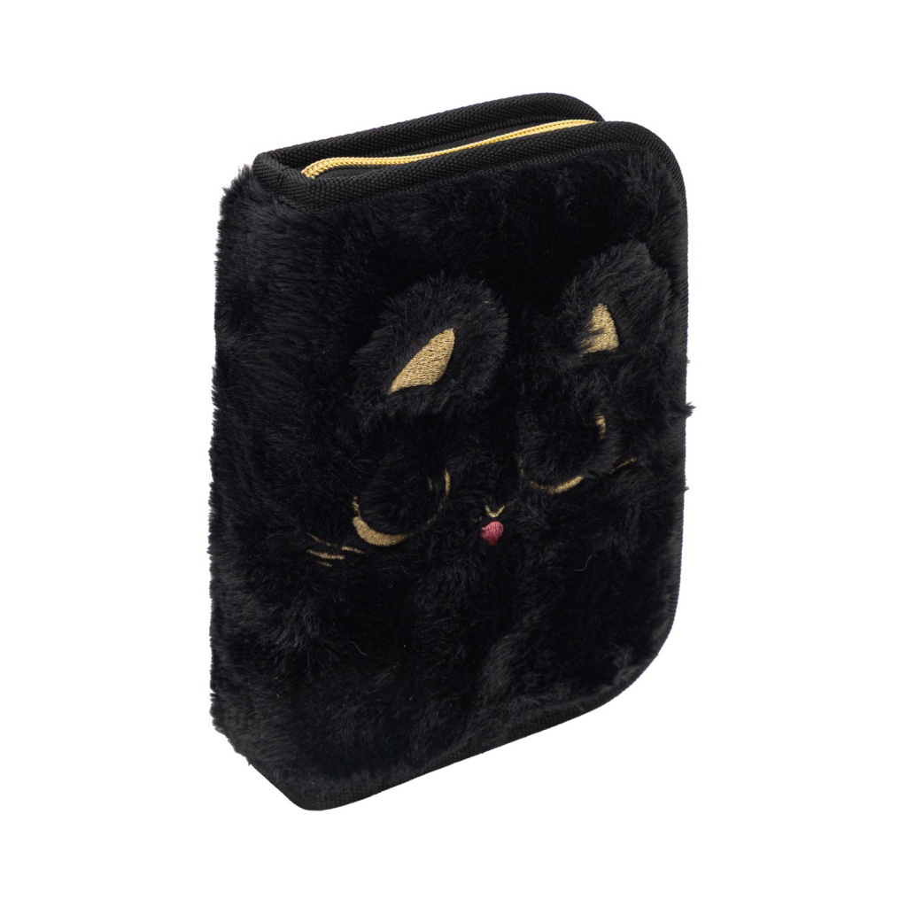 Vyklápěcí penál AstraBAG Fluffy Kitty Black, 503025070